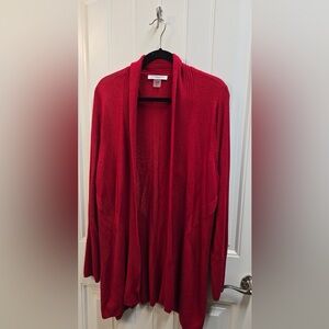 Allison Daley Vibrant Red Cardigan